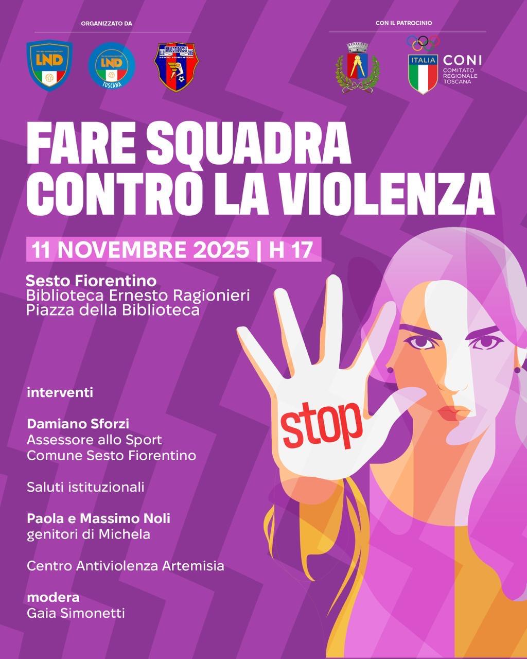 Fare squadra contro la violenza, progetto dell’Area CSR della LND
