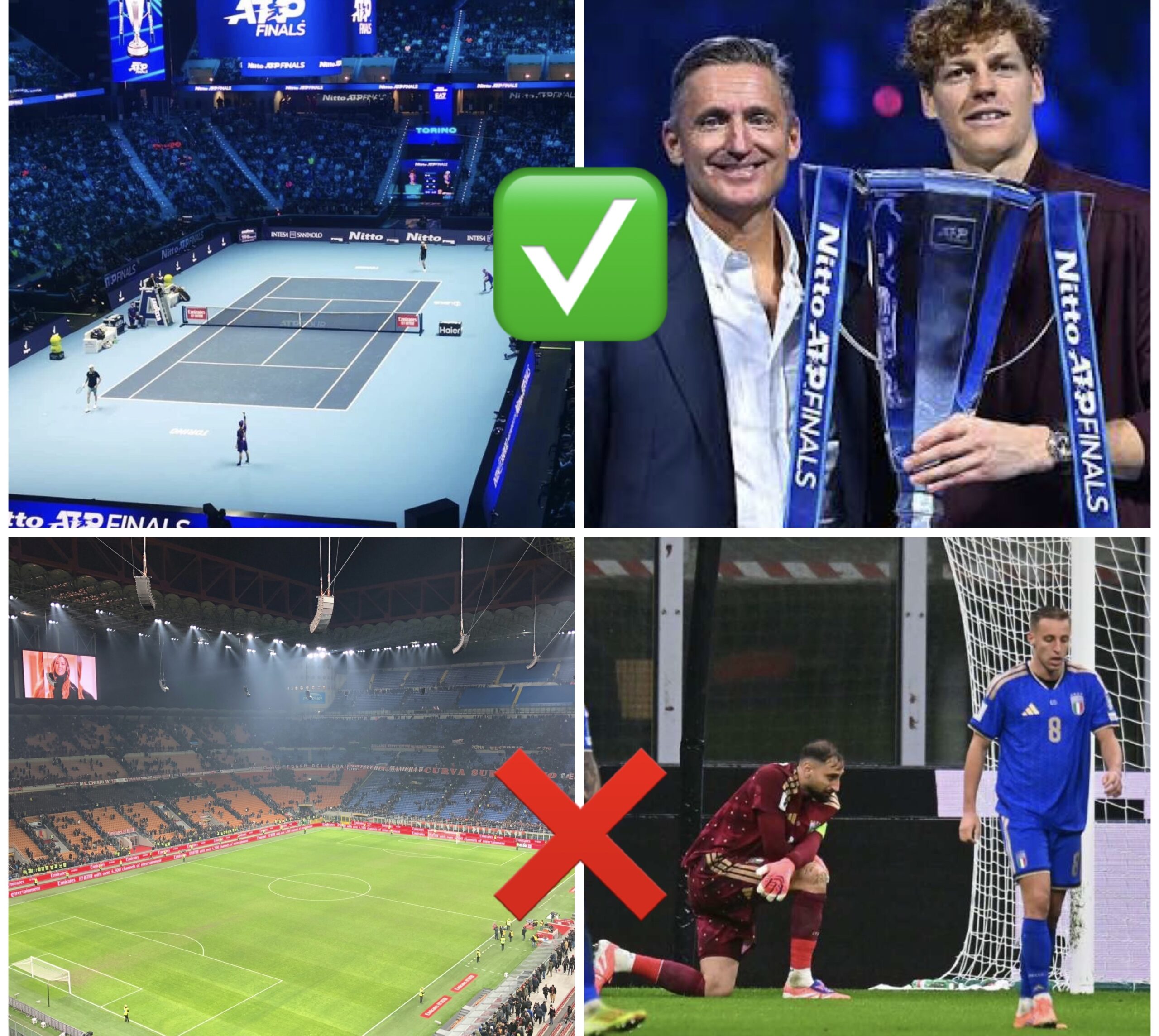 Calcio e Tennis italiano, il confronto impari tra due “modelli” contrapposti