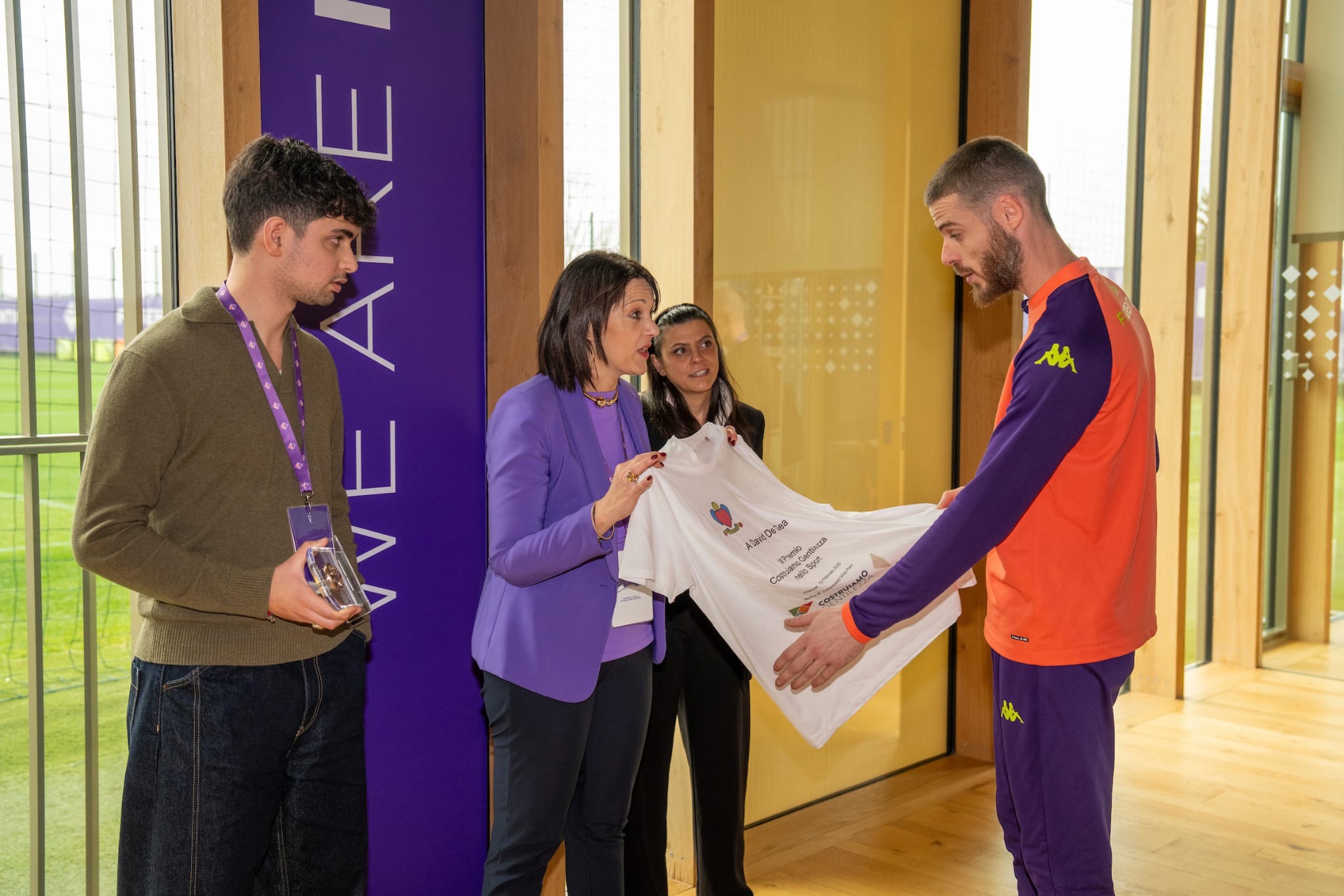 David De Gea riceve il Premio Costruiamo Gentilezza nello Sport